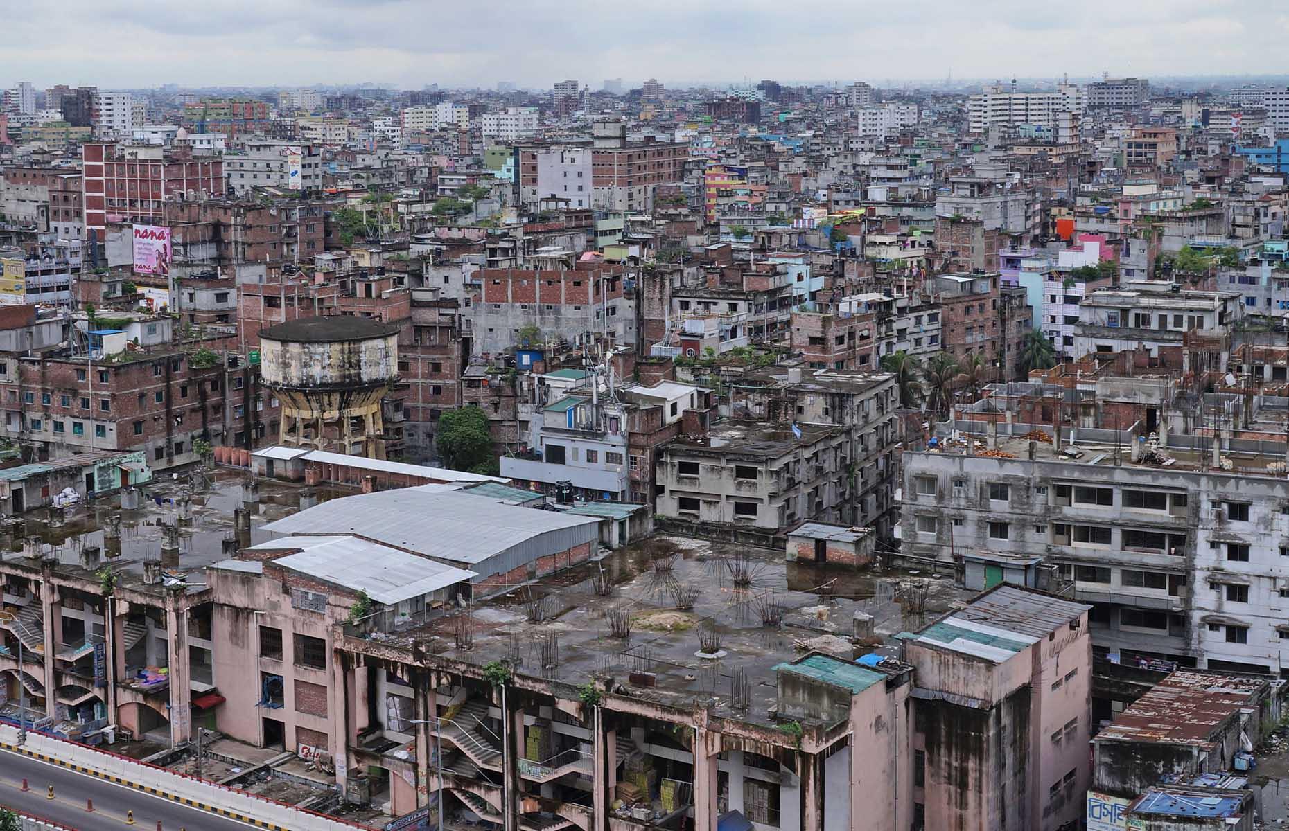Dhaka, Bangladesh, projected 2050 population: 34.6 million 